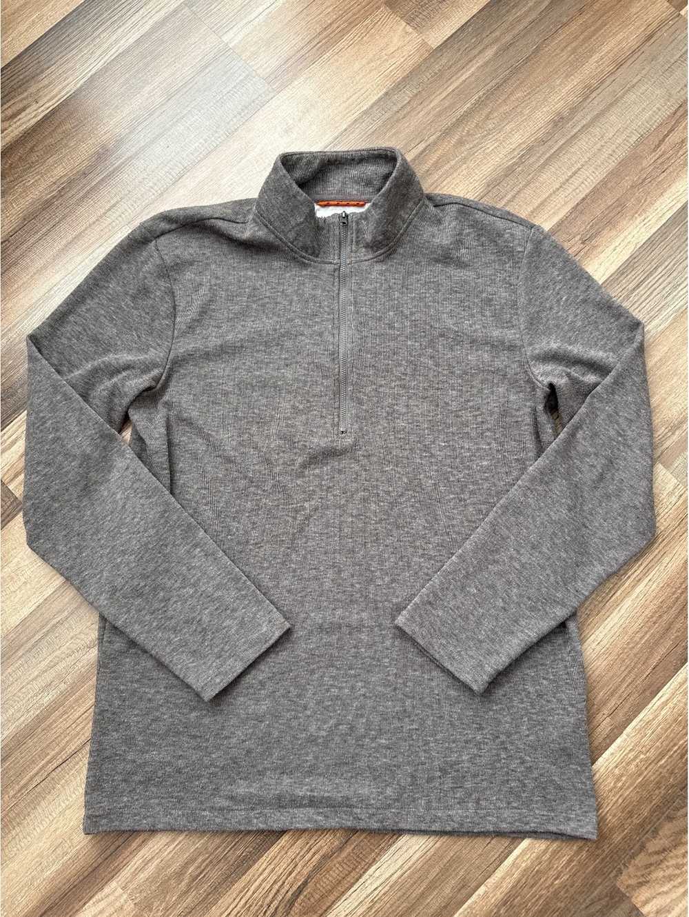 Wearfirst 1/4 Zip Fleece Pullover Men's Medium Brown Mock Neck Sweatshirt
